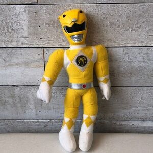 1990s Yellow Power Ranger Plush Toy